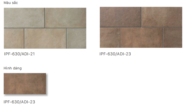 Bảng màu gạch sàn ARDISA