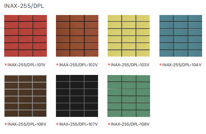 Bảng màu gạch INAX-255/DPL