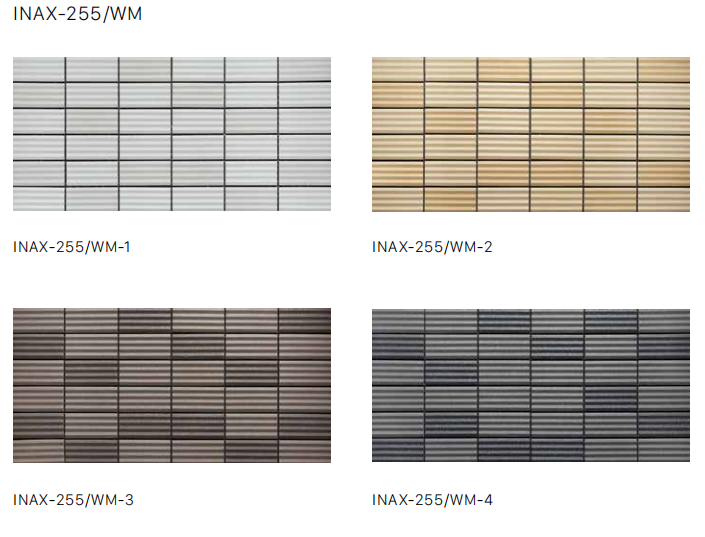 Bảng màu gạch INAX-255/WM