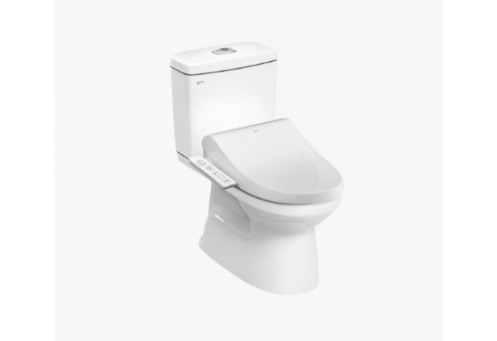 Bồn Cầu 2 Khối Kết Hợp Nắp Rửa Điện Tử AC-504A+CW-H17VN