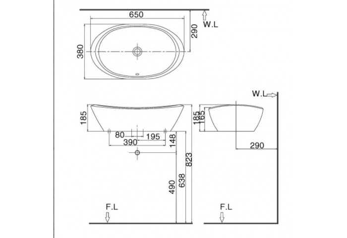 Chậu Rửa Đặt Bàn INAX AL-465V