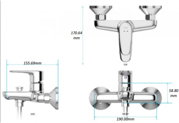 Sen Tắm Nóng Lạnh INAX BFV-1113S-4C